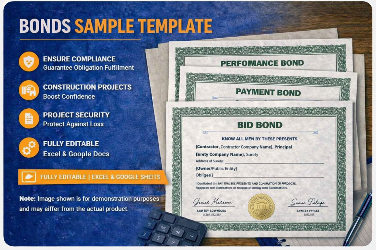 Bonds Sample Templates