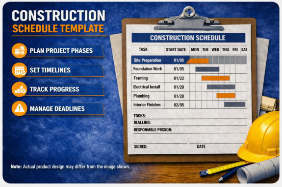 Construction Schedule Template