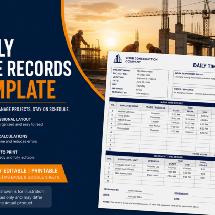 Daily Time Records Templates
