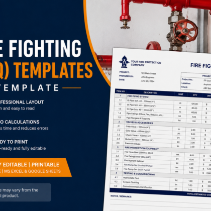 FIRE FIGHTING (BOQ) Templates