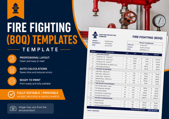 FIRE FIGHTING (BOQ) Templates