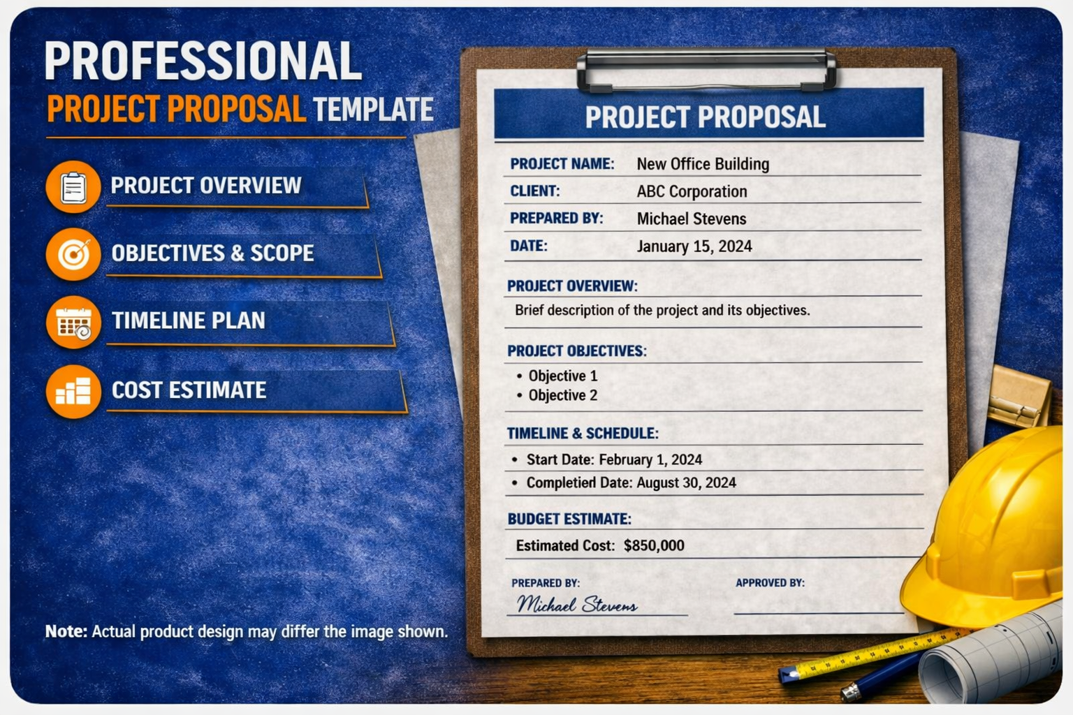 Professional Project Proposal Template